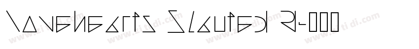 Lovehearts Slanted R字体转换